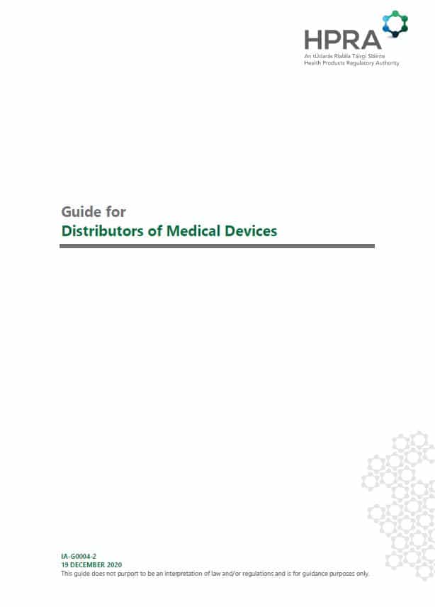 HPRA Guide for Distributors of Medical Devices