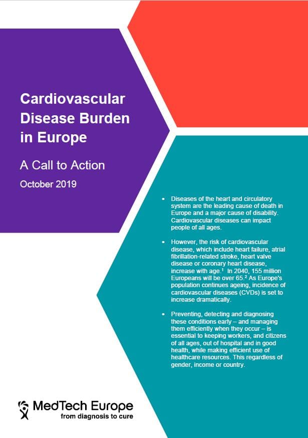 MedTech Europe – Cardiovascular Disease Burden in Europe; A Call to Action